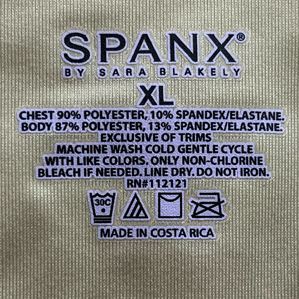 SPANX by Sara Blakely TANK SHAPEWEAR TAN SLIP DRESS XL SLIMMING UNDERGARMENT - Picture 3 of 8